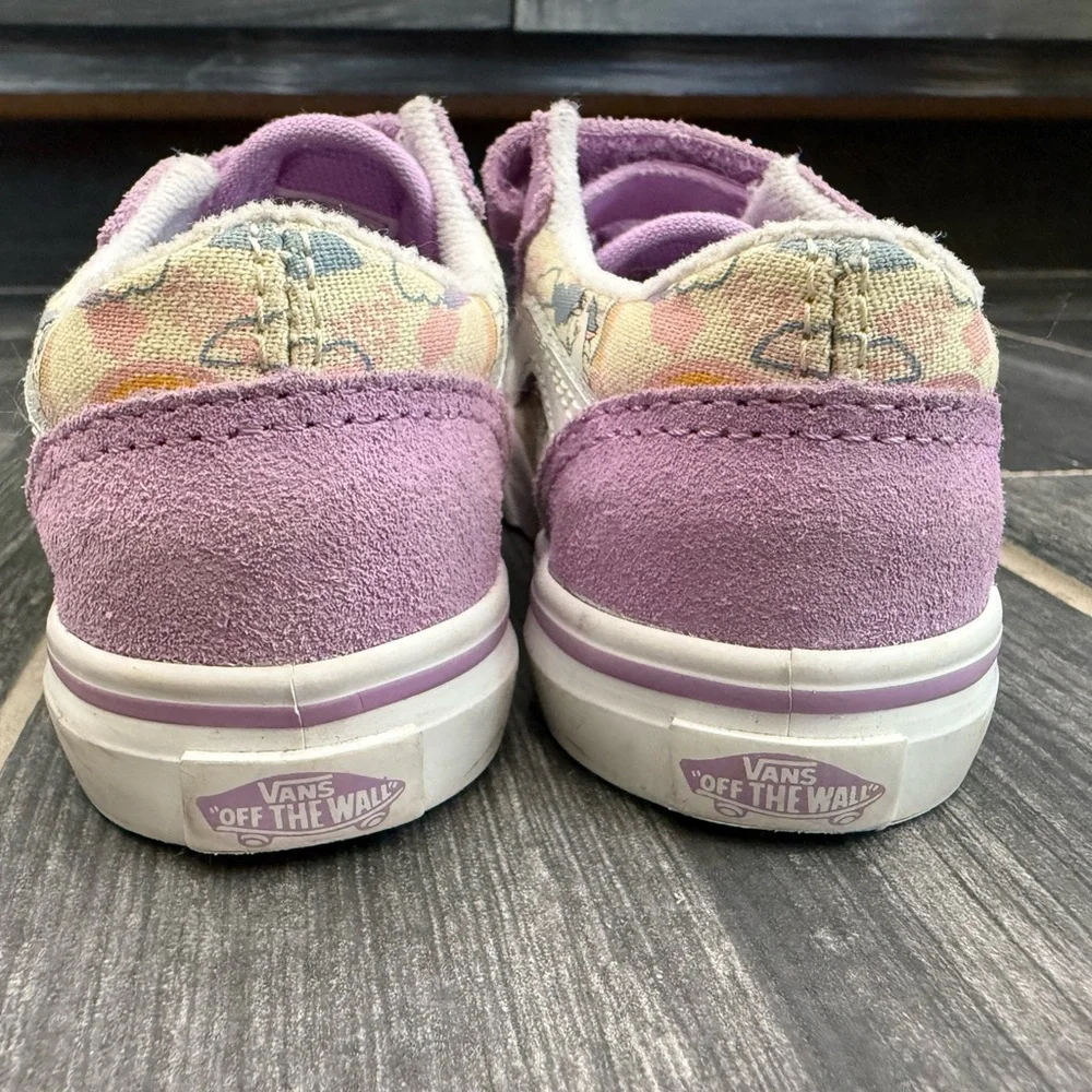 Vans Toddler 7 Rainbow Unicorn Purple Sneakers - Picture 5 of 7